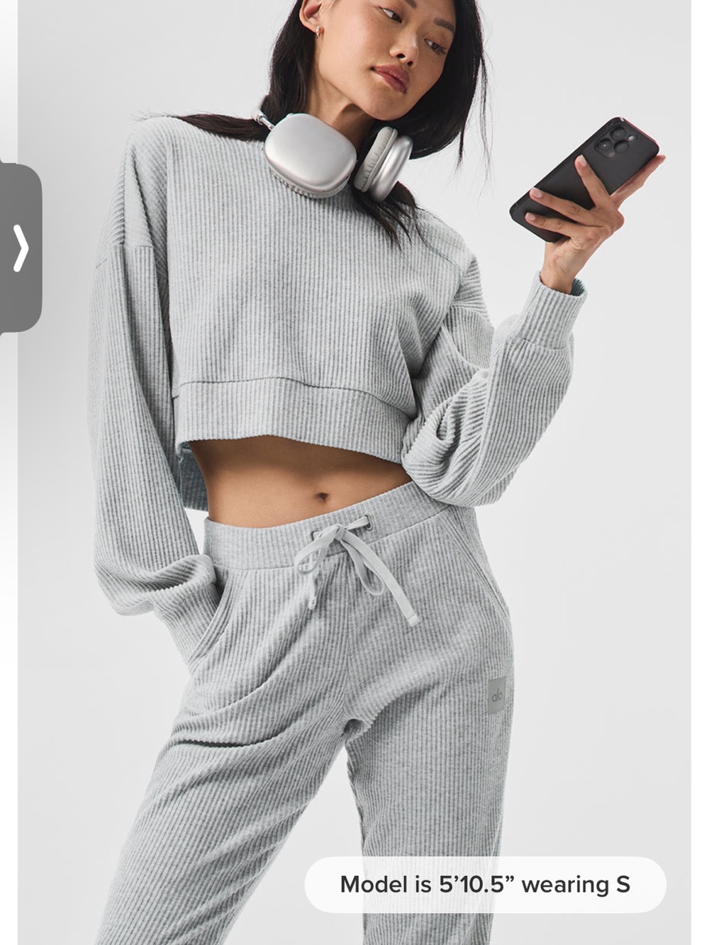 Alo Yoga Muse hoodie and sweatpants set - xs - gray